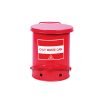 Oil Waste Can, Red, 6 Gal