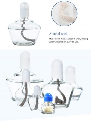 Alcohol Lamp with plastic cap